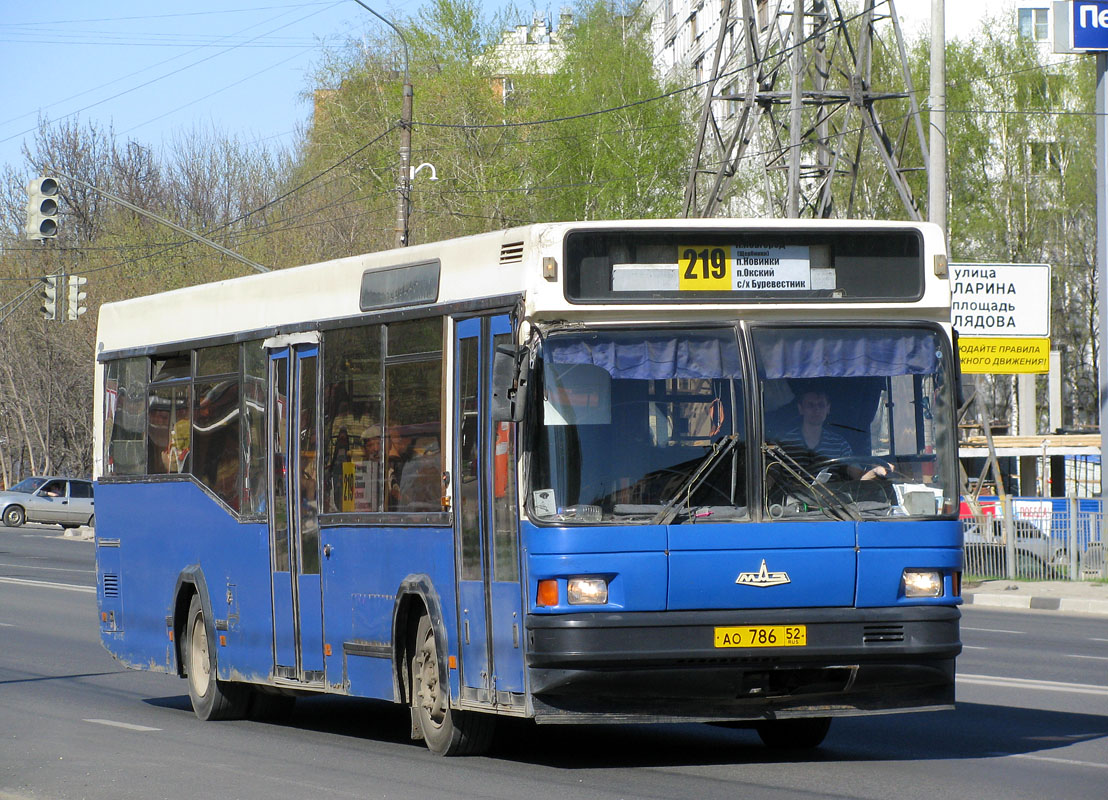 Нижегородская область, МАЗ-104.С21 № АО 786 52