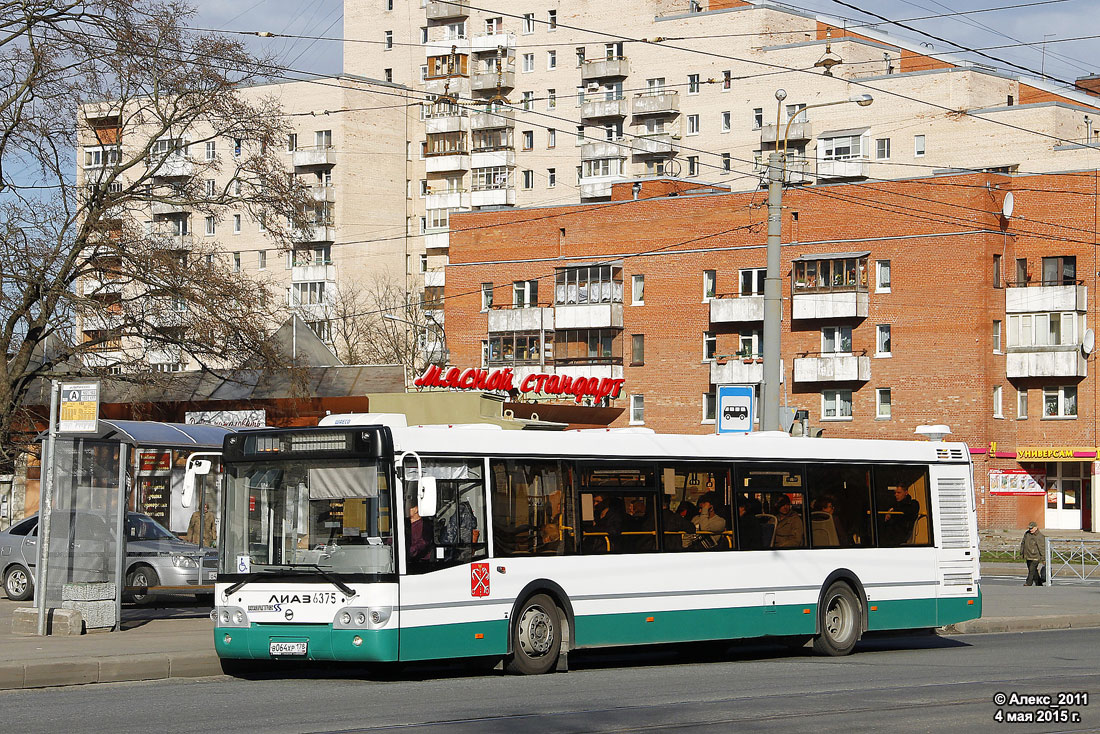 Санкт-Петербург, ЛиАЗ-5292.60 № 6375