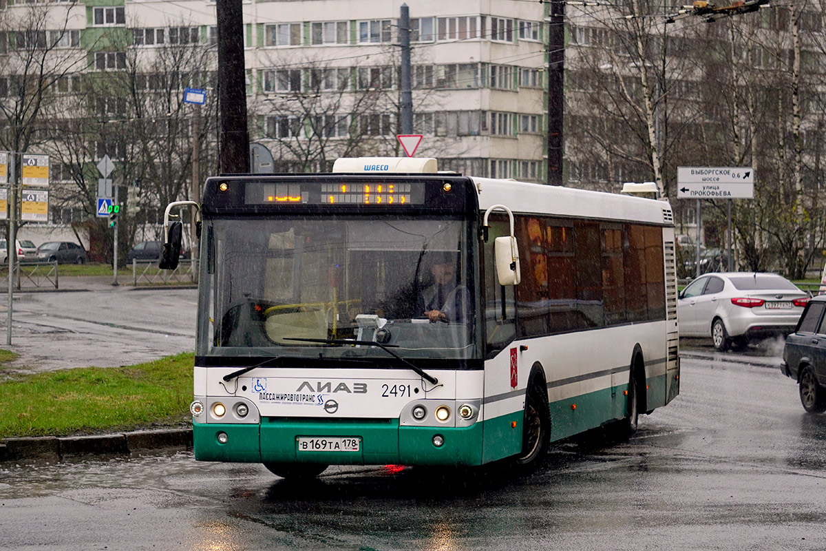 Санкт-Петербург, ЛиАЗ-5292.60 № 2491