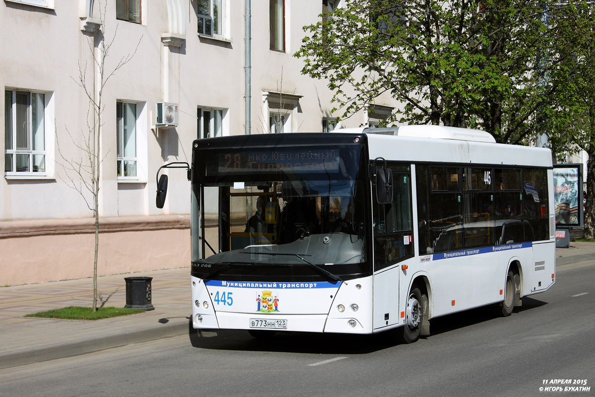 Краснодарский край, МАЗ-206.086 № 445