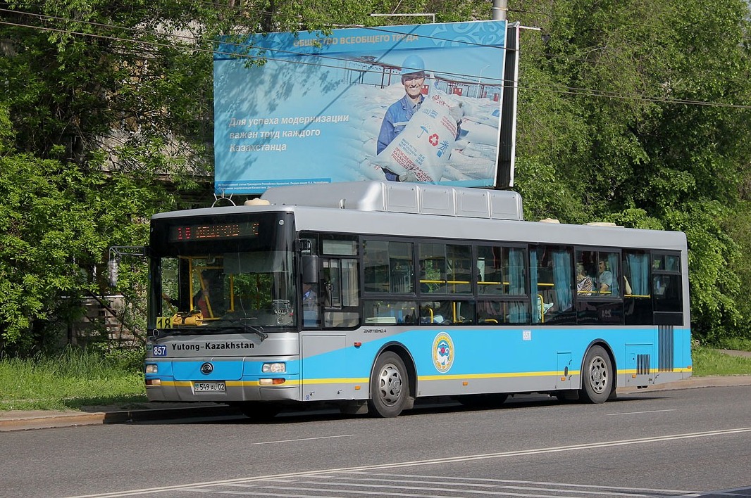 Алматы, Yutong ZK6118HGA № 857