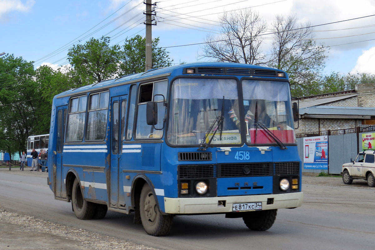 Волгоградская область, ПАЗ-32051-110 № Е 817 КС 34