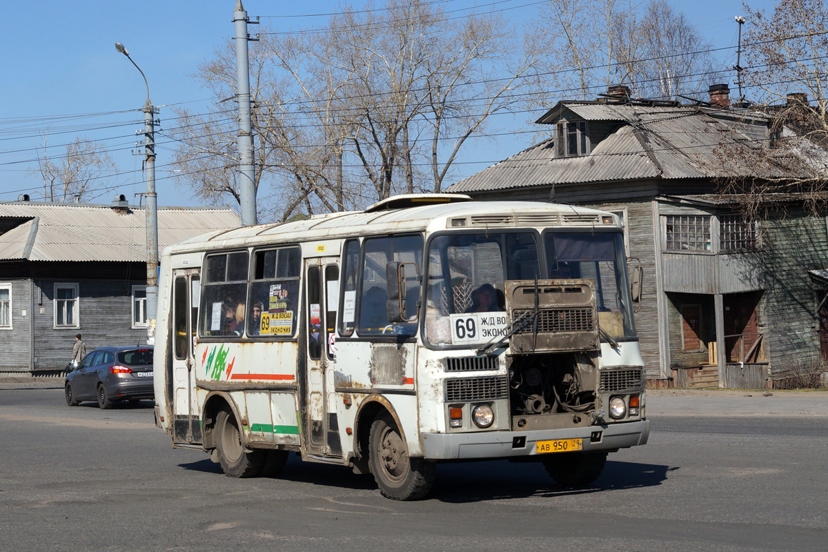 Архангельская область, ПАЗ-32054 № АВ 950 29