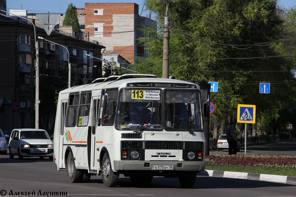 Воронежская область, ПАЗ-32053 № Е 575 ВУ 36 — Фото — Автобусный транспорт