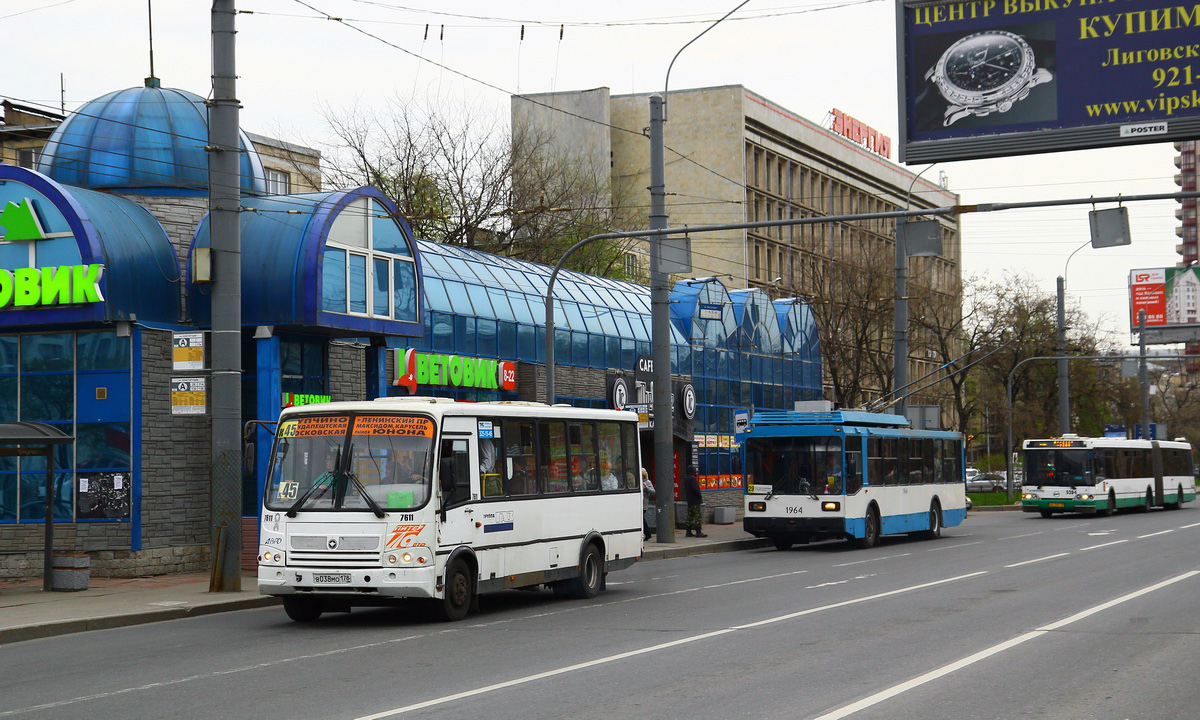 Санкт-Петербург, ПАЗ-320412-05 № 7611