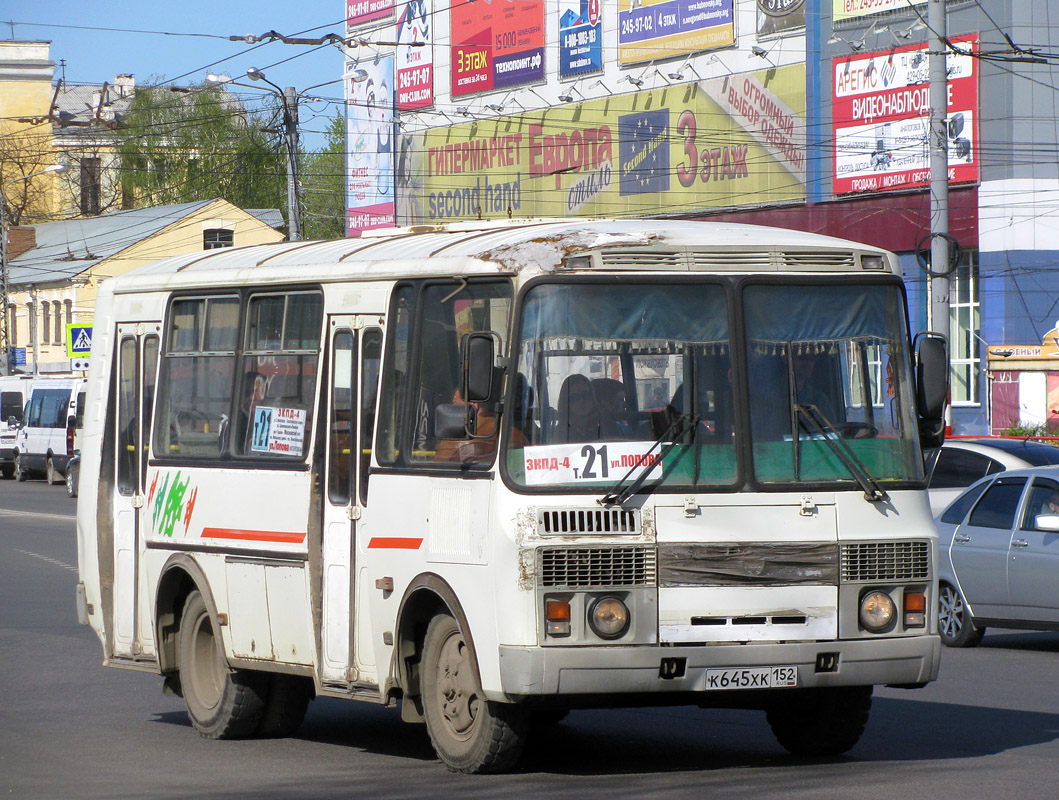 Nizhegorodskaya region, PAZ-32054 Nr. К 645 ХК 152