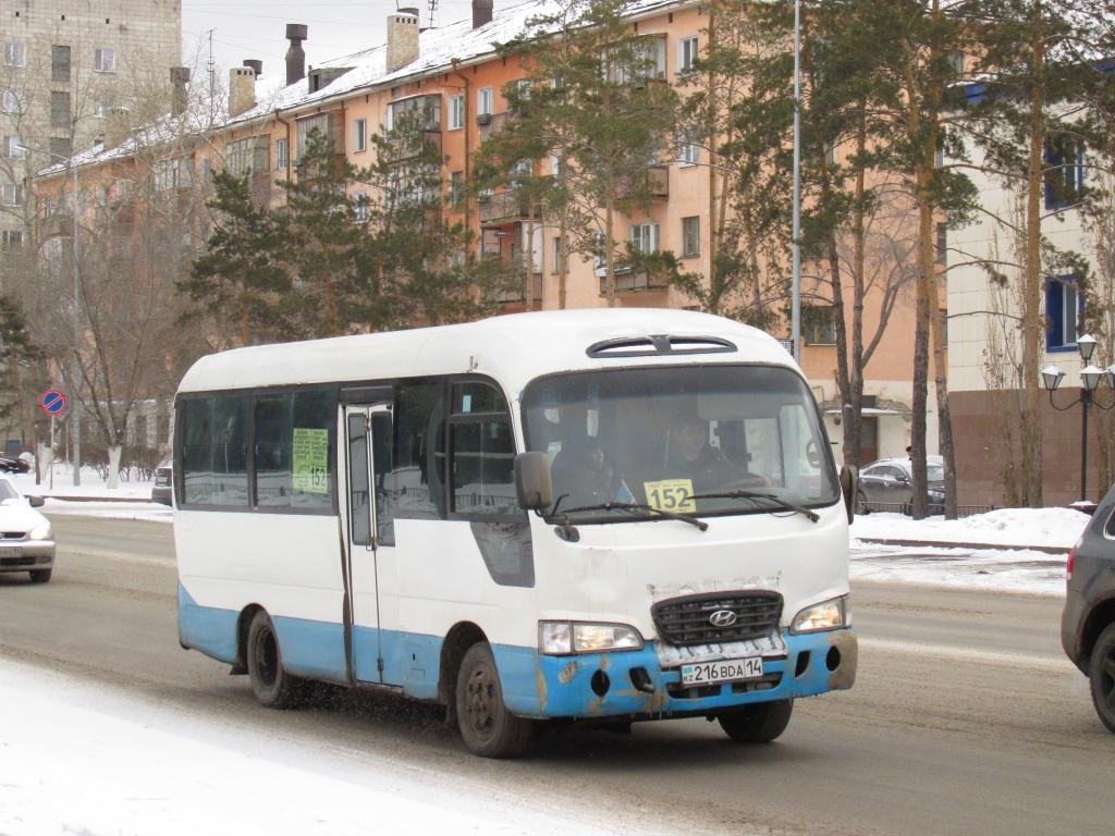 Павлодарская область, Hyundai County Super № 216 BDA 14