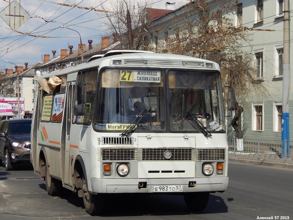 Орловская область, ПАЗ-32054 № Е 983 ТО 57