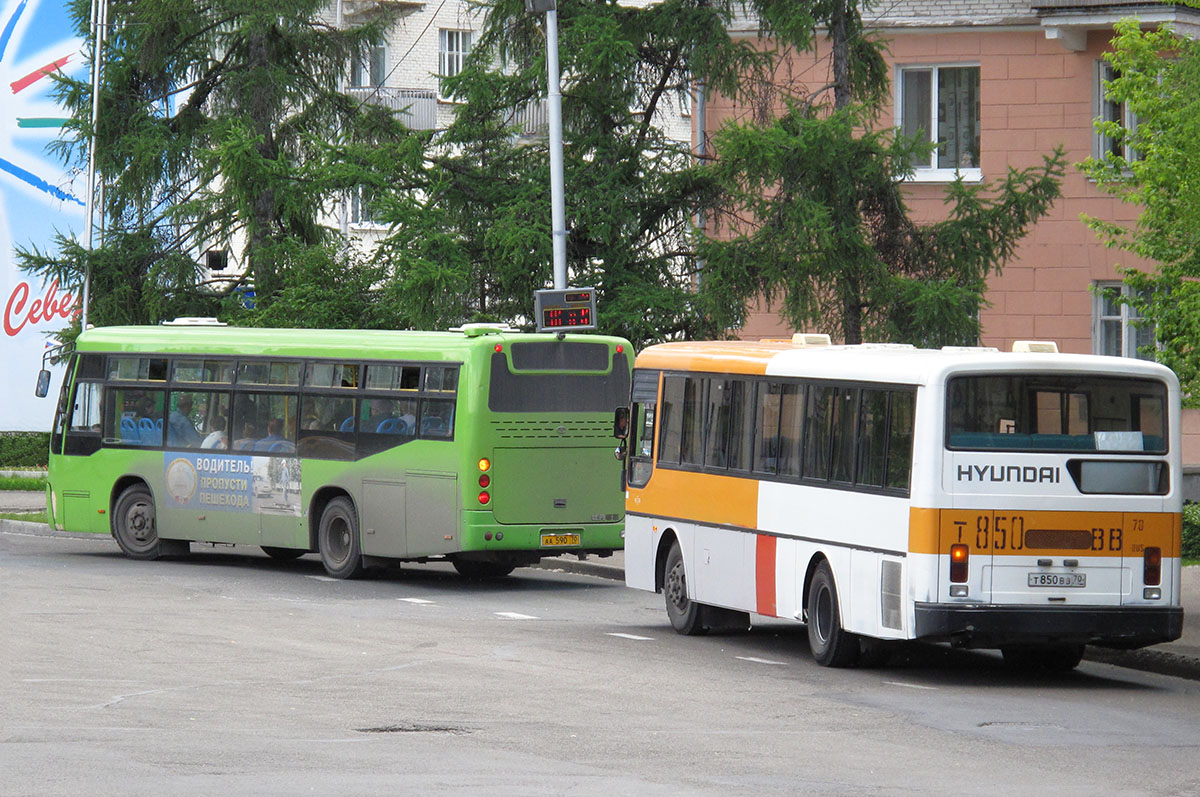 Томская область, Mudan MD6106KDC № АА 590 70; Томская область, Hyundai AeroCity 540 № Т 850 ВВ 70; Томская область — Разные фотографии — Северск