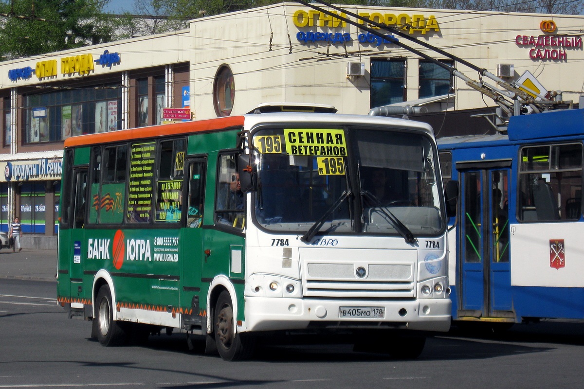 Санкт-Петербург, ПАЗ-320412-05 № 7784