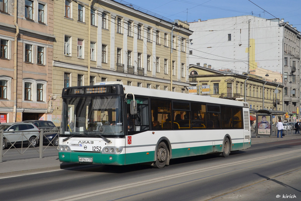 Санкт-Петербург, ЛиАЗ-5292.60 № 1252