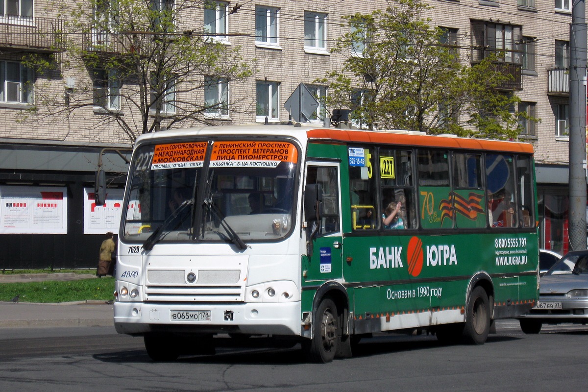 Санкт-Петербург, ПАЗ-320412-05 № 7629