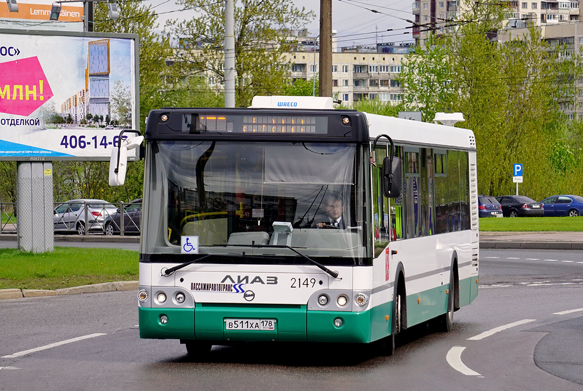 Санкт-Петербург, ЛиАЗ-5292.60 № 2149