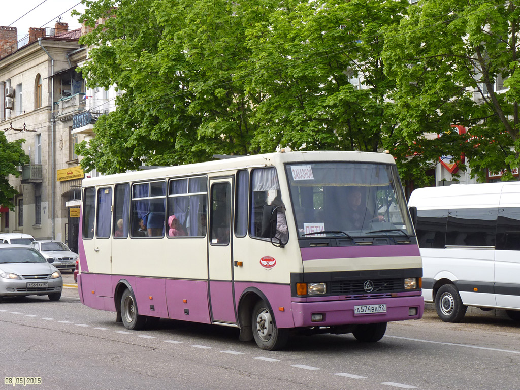 Севастополь, БАЗ-А079.25 "Мальва" № А 574 ВА 92