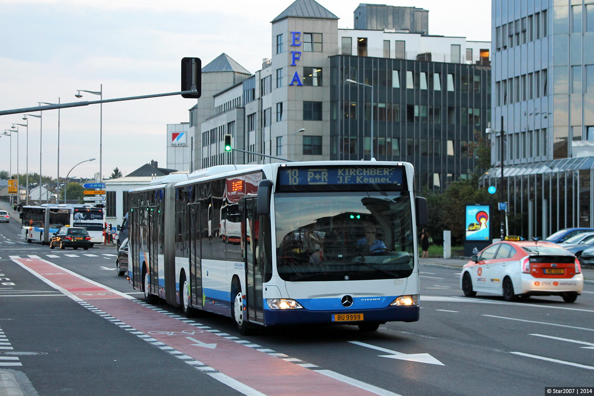 Люксембург, Mercedes-Benz O530G Citaro facelift G № 637