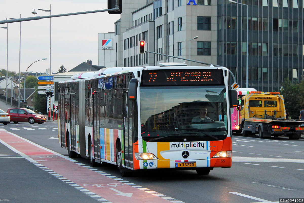 Люксембург, Mercedes-Benz O530G Citaro facelift G № 55