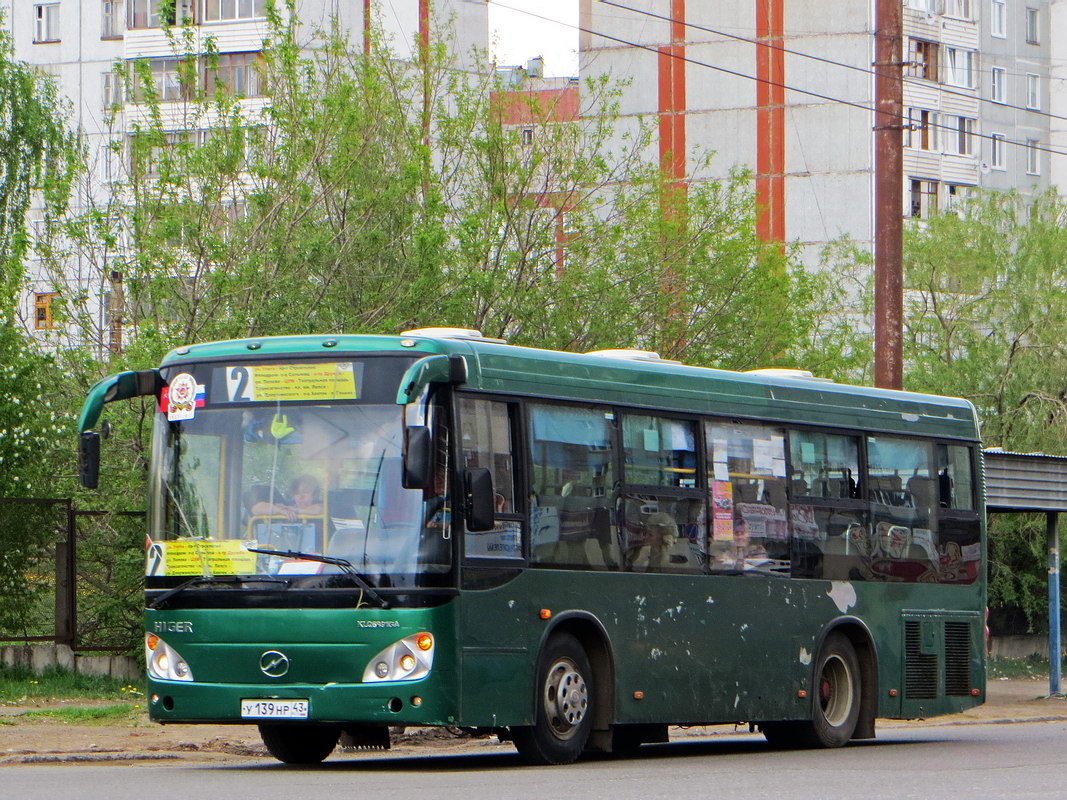 Кировская область, Higer KLQ6891GA № У 139 НР 43