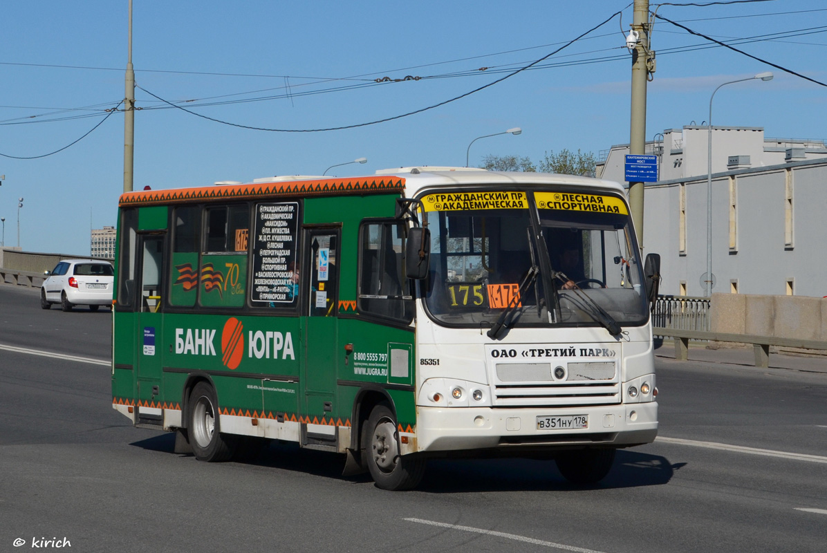 Санкт-Петербург, ПАЗ-320402-05 № В 351 НУ 178