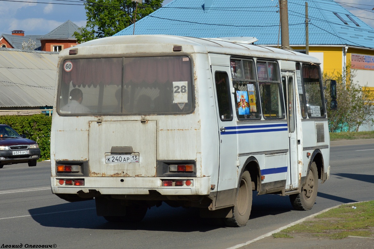 Мордовия, ПАЗ-32053 № К 240 АР 13