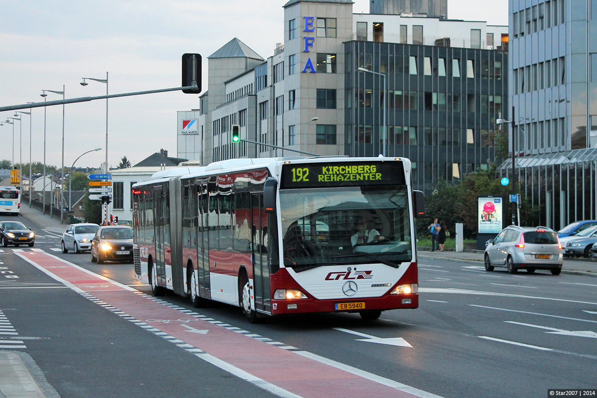 Люксембург, Mercedes-Benz O530G Citaro G № 67