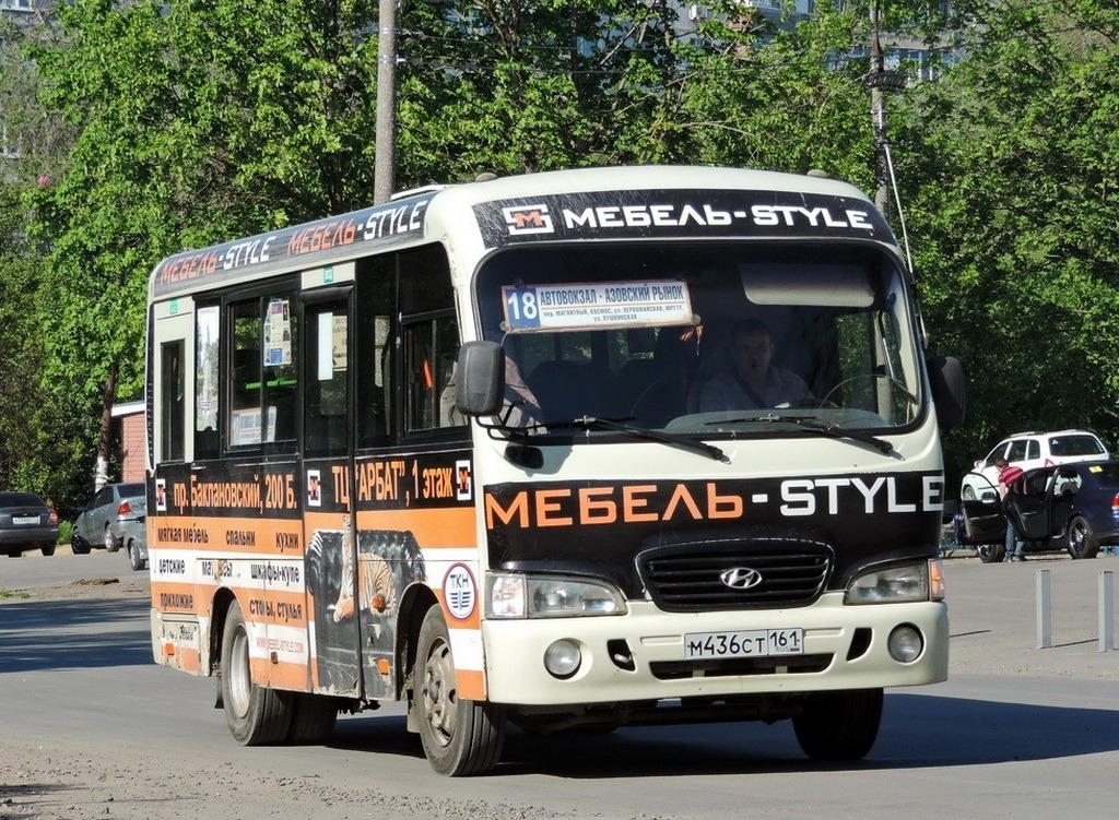 Ростовская область, Hyundai County SWB C08 (РЗГА) № М 436 СТ 161