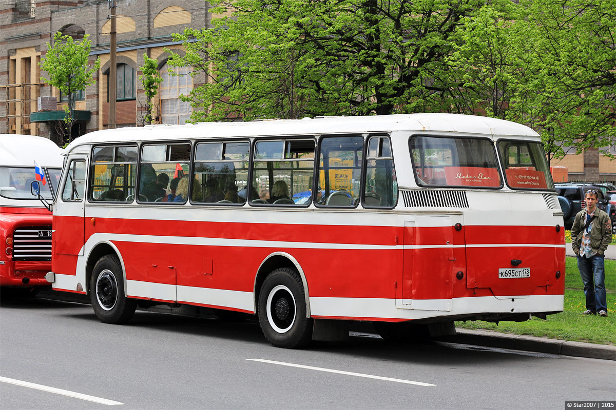Petrohrad, LAZ-695M č. К 695 СТ 178; Petrohrad — 1st St. Peterburg Parade of retro-transport, 24 May 2015