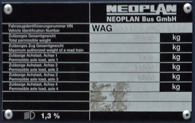 Нижняя Саксония, Neoplan PC5 N3316/3KL Euroliner KL № HI-HF 600