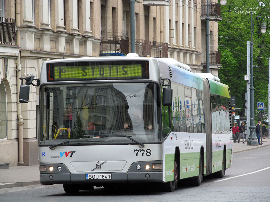 Литва, Volvo 7700A № 778