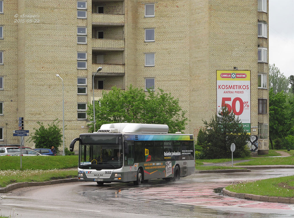 Литва, MAN A21 Lion's City NL273 CNG № 932