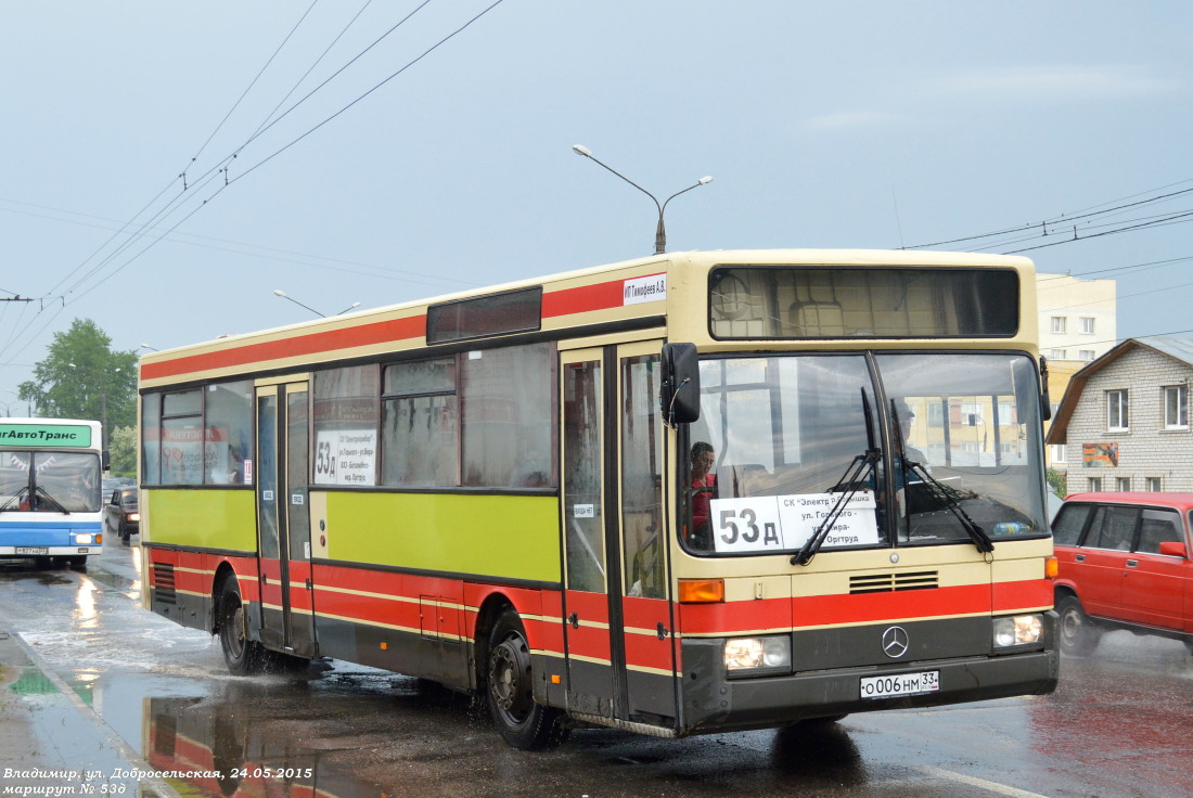 Владимирская область, Mercedes-Benz O405 № О 006 НМ 33