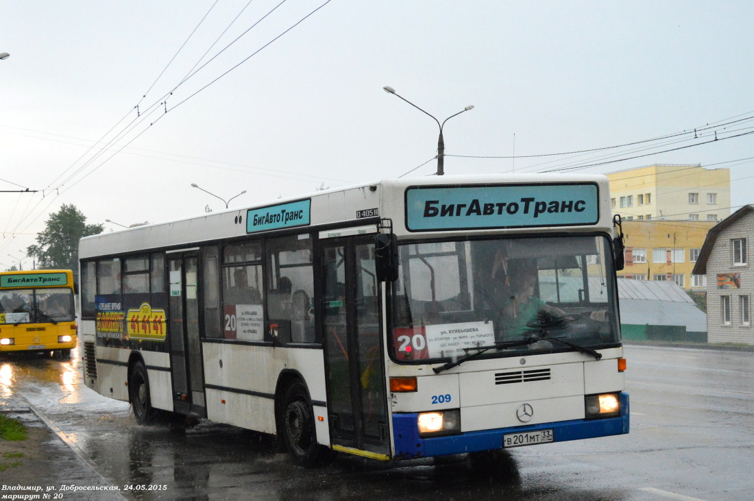 Vladimir region, Mercedes-Benz O405N2 Nr. В 201 МТ 33