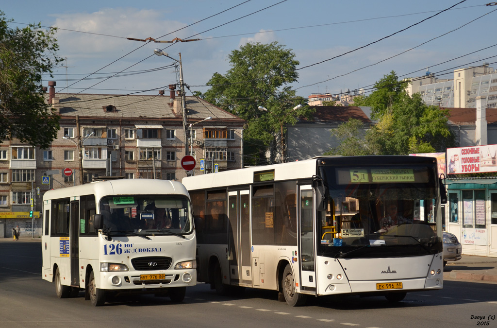 Самарская область, Hyundai County SWB C08 (ТагАЗ) № ВТ 976 63; Самарская область, МАЗ-206.085 № 435