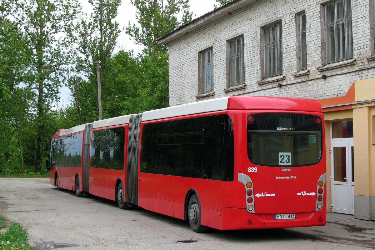 Litvánia, Van Hool New AGG300 sz.: 839