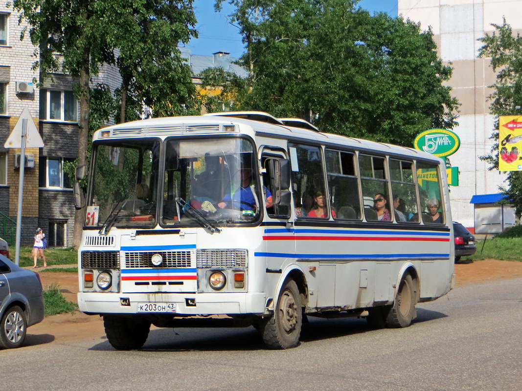 Кировская область, ПАЗ-4234 № К 203 ОН 43