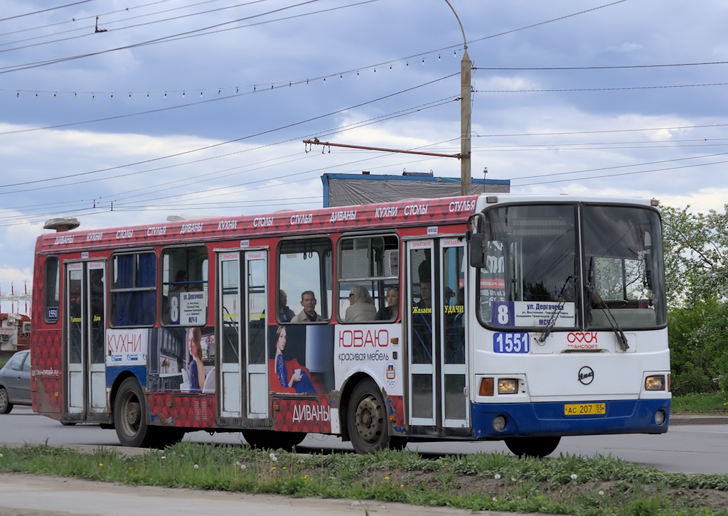 Омская область, ЛиАЗ-5256.45 № 1551