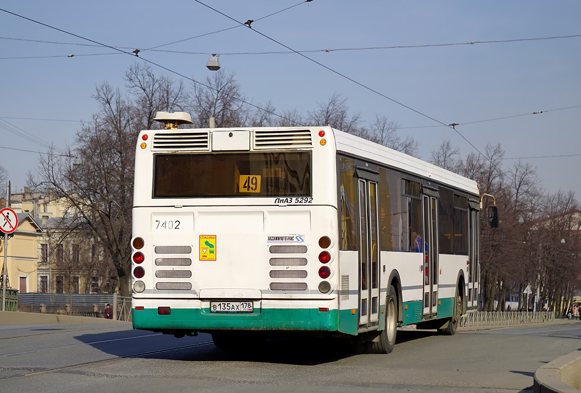 Санкт-Петербург, ЛиАЗ-5292.20 № 7402