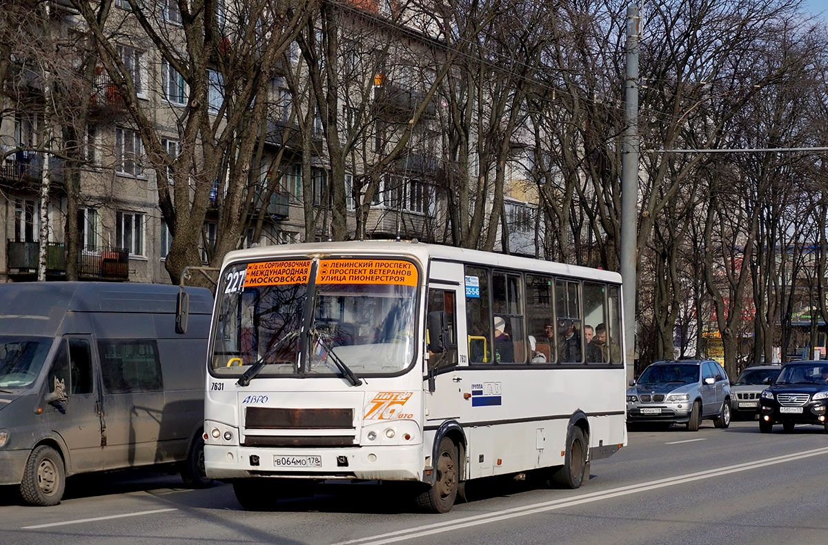 Санкт-Петербург, ПАЗ-320412-05 № 7631