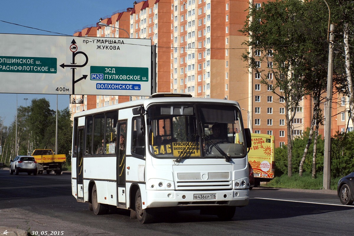 Санкт-Петербург, ПАЗ-320402-03 № В 436 ЕР 178