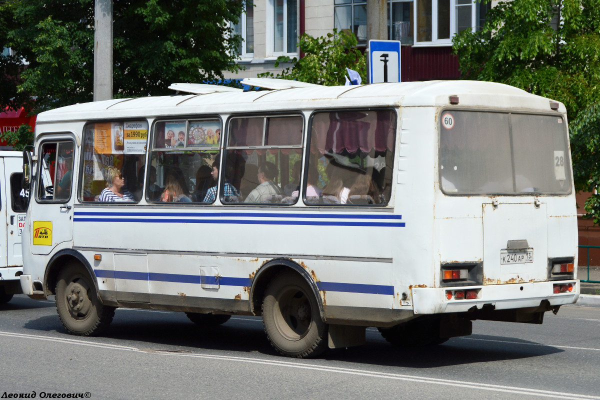 Мордовия, ПАЗ-32053 № К 240 АР 13