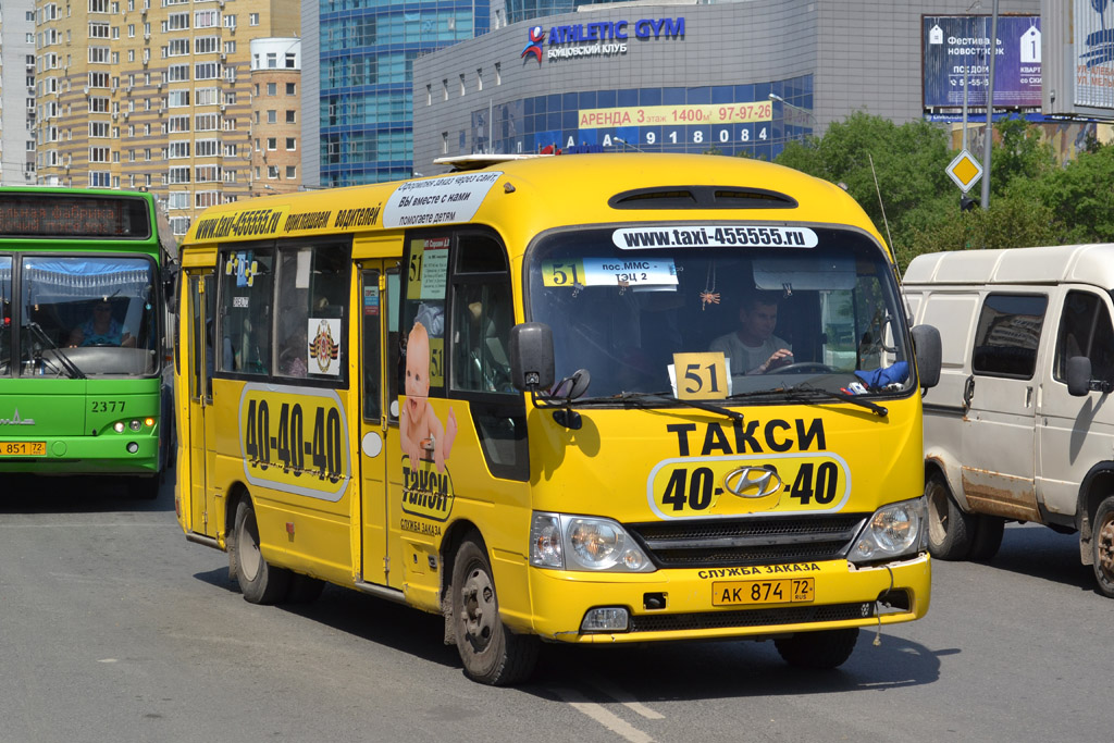 Тюменская область, Hyundai County Kuzbass № АК 874 72