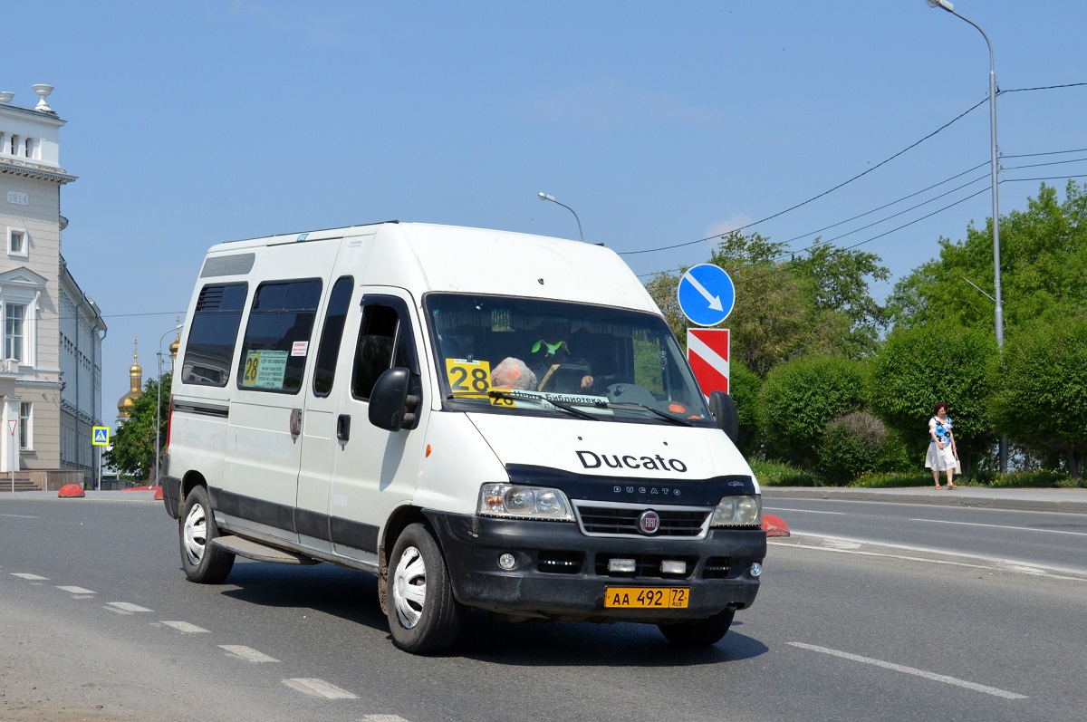 Тюменская область, FIAT Ducato 244 CSMMC, -RT № АА 492 72