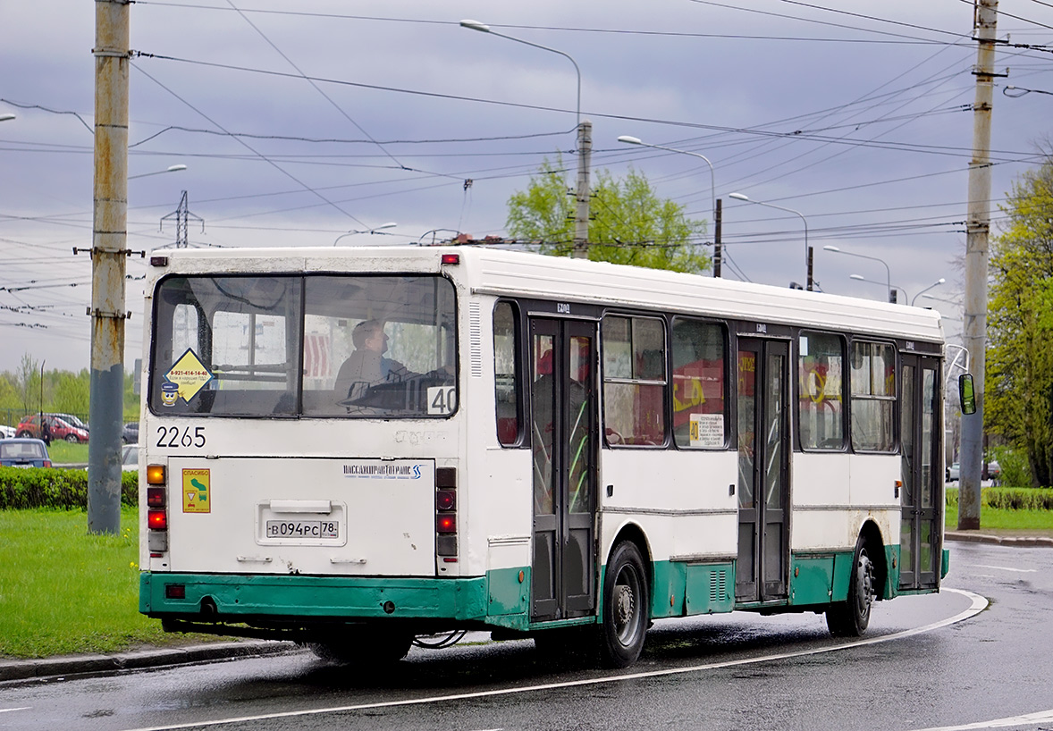 Санкт-Петербург, ЛиАЗ-5256.25 № 2265