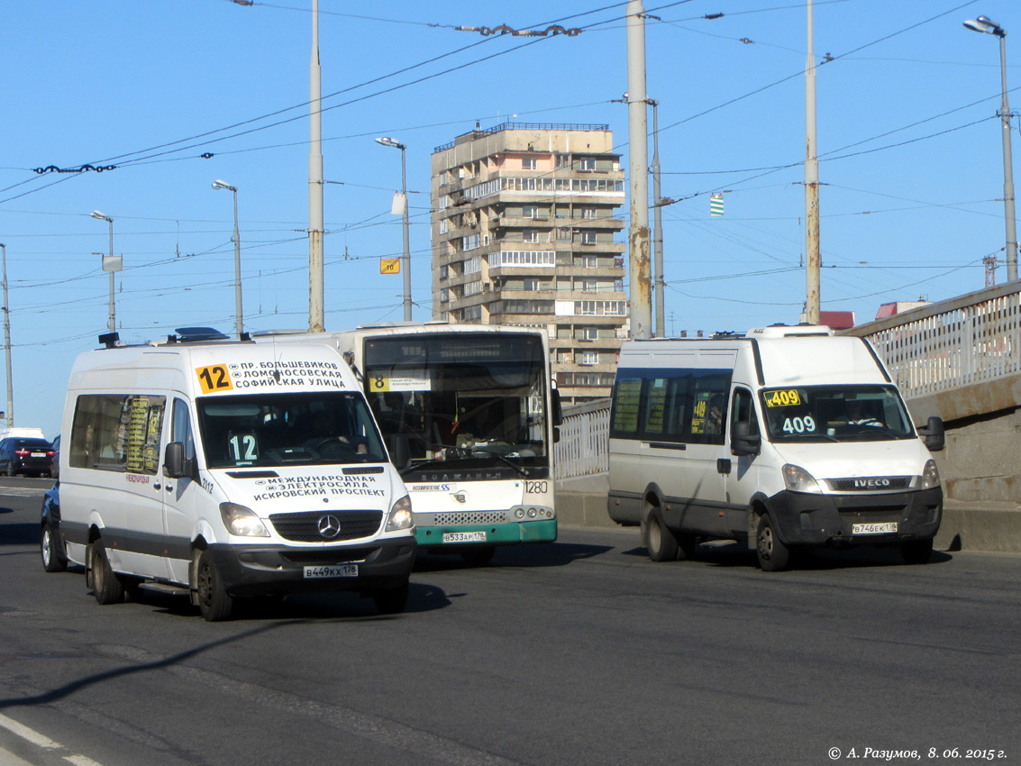 Санкт-Петербург, Луидор-22360C (MB Sprinter) № 2012; Санкт-Петербург, Нижегородец-2227UU (IVECO Daily) № В 746 ЕК 178