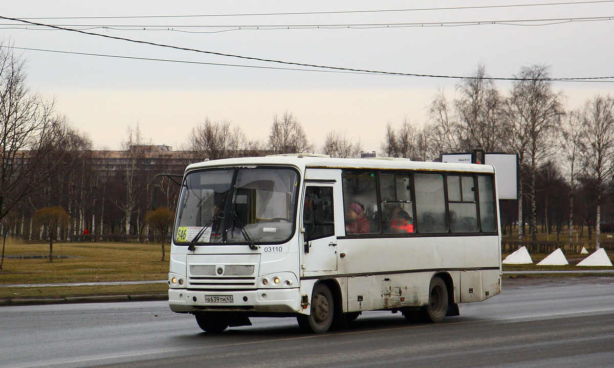 Санкт-Петербург, ПАЗ-320402-05 № 03110