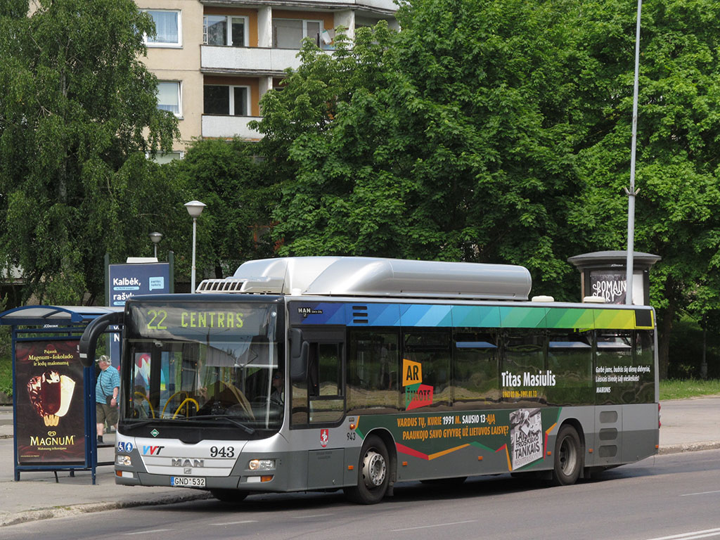 Литва, MAN A21 Lion's City NL273 CNG № 943