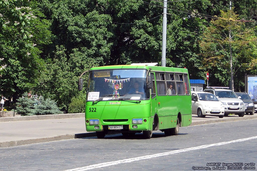 Харьковская область, Богдан А09202 № 522