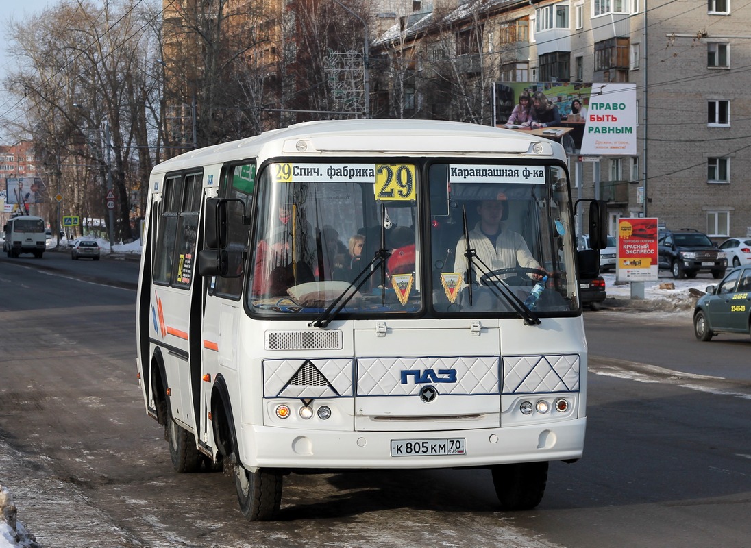 Томская область, ПАЗ-32054 № К 805 КМ 70