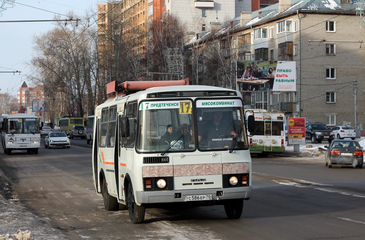 Томская область, ПАЗ-32054 № С 586 ЕР 70