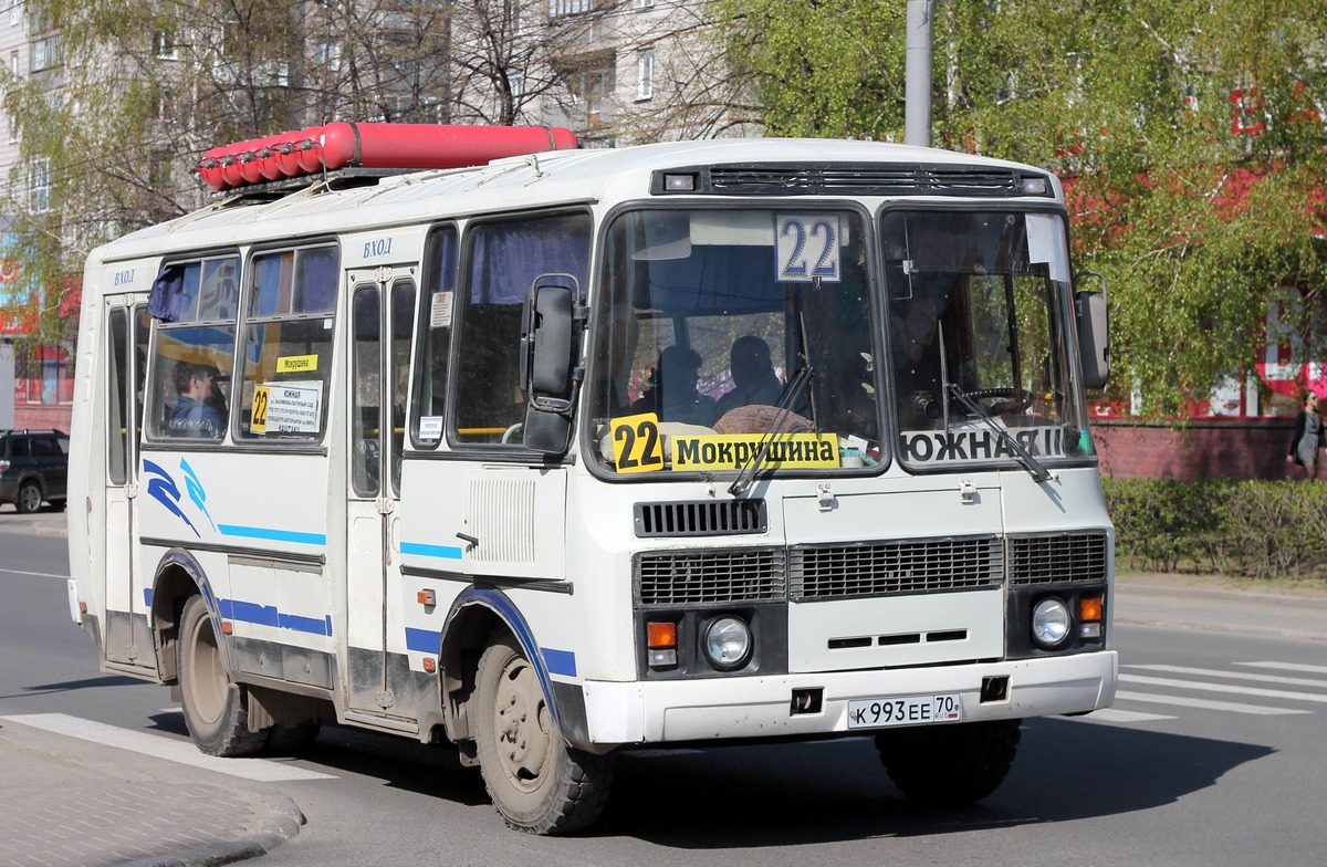 Томская вобласць, ПАЗ-32054 № К 993 ЕЕ 70