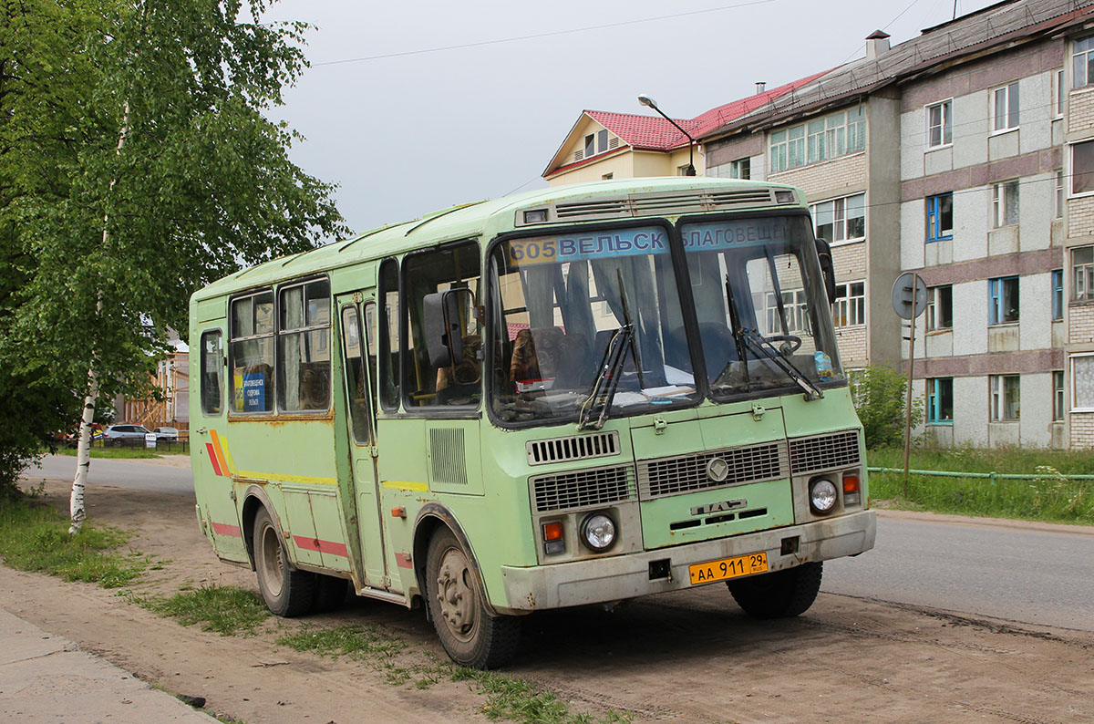 Архангельская область, ПАЗ-32053-07 № АА 911 29